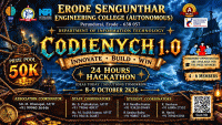  Codienych 1.0 National Level Hackathon Poster